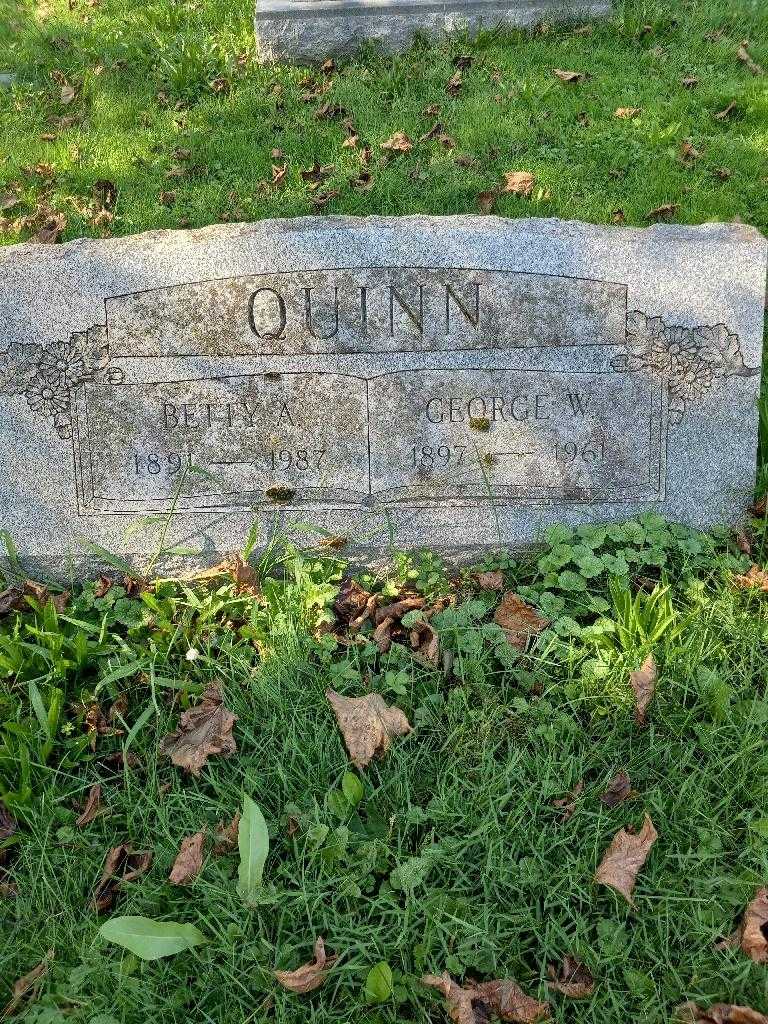 Betty A. Quinn's grave. Photo 3