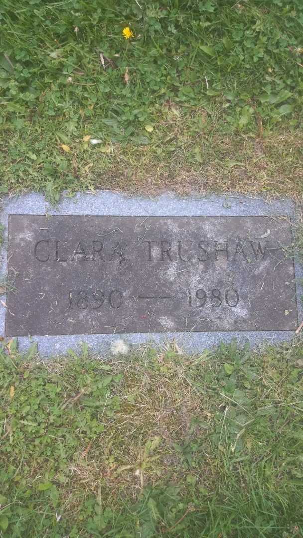 Clara Trushaw's grave. Photo 4