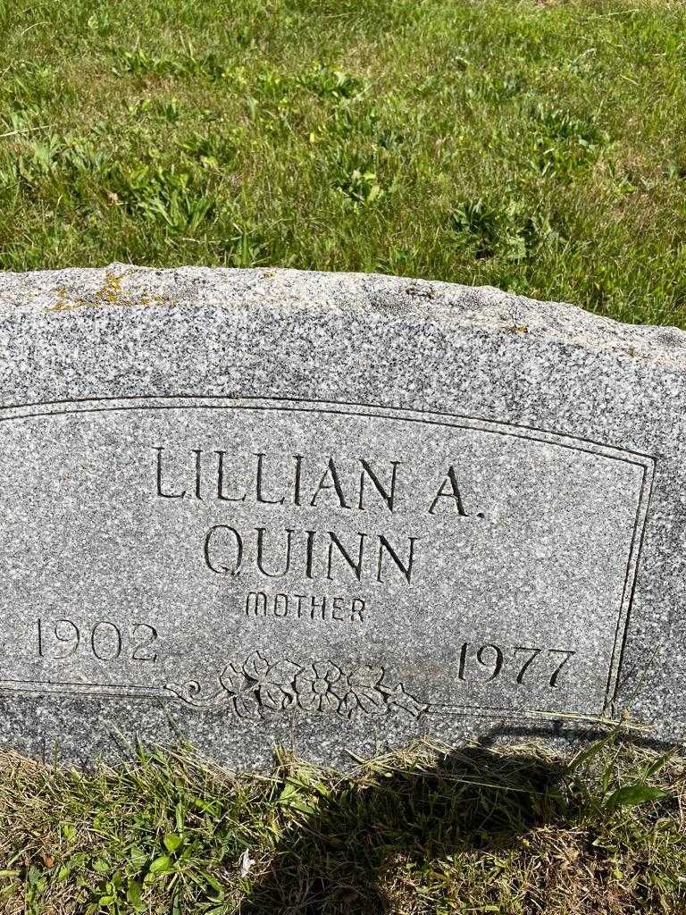 Lillian A. Quinn's grave. Photo 3