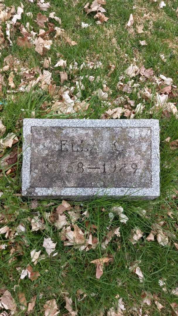 Ella K. Wurpel's grave. Photo 3