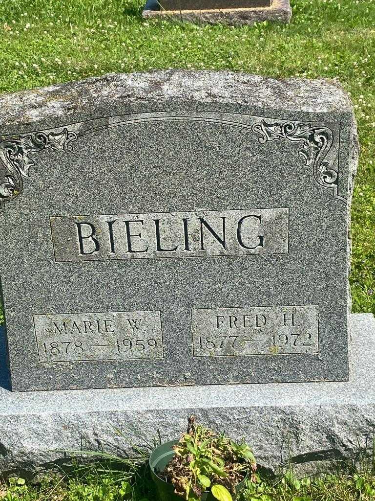 Fred H. Bieling's grave. Photo 3