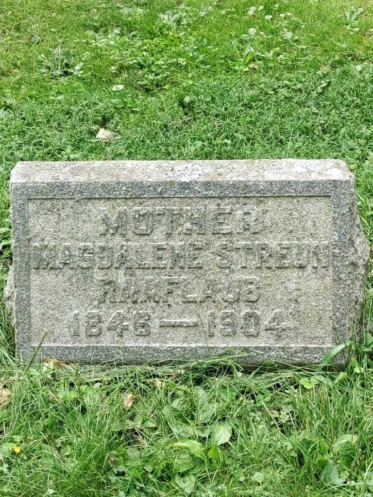 Magdalene Streun Raaflaub's grave. Photo 3