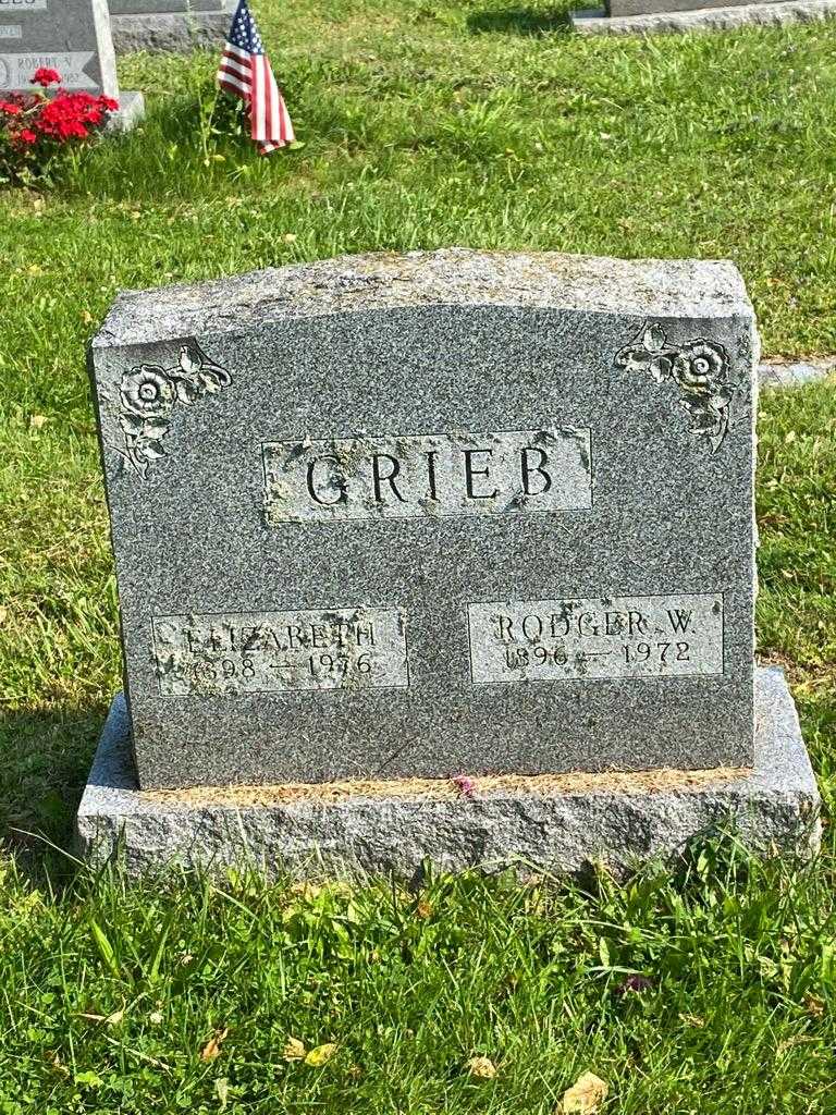 Rodger W. Grieb's grave. Photo 3