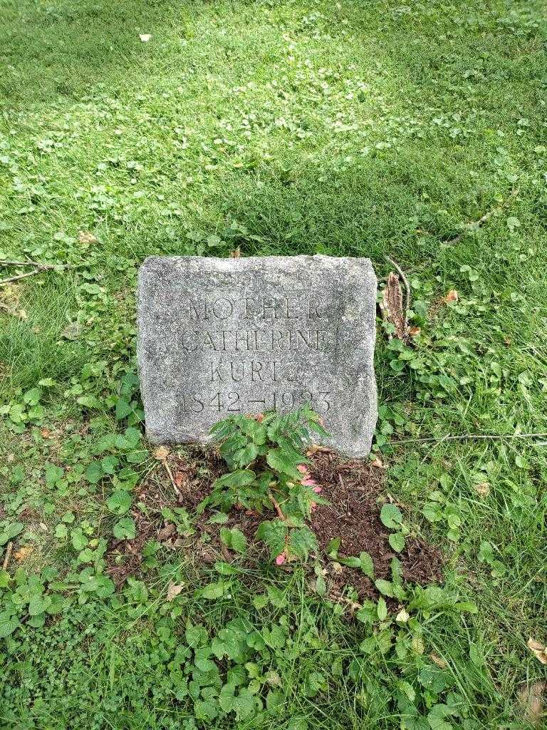 Catherine Zoller Kurtz's grave. Photo 2