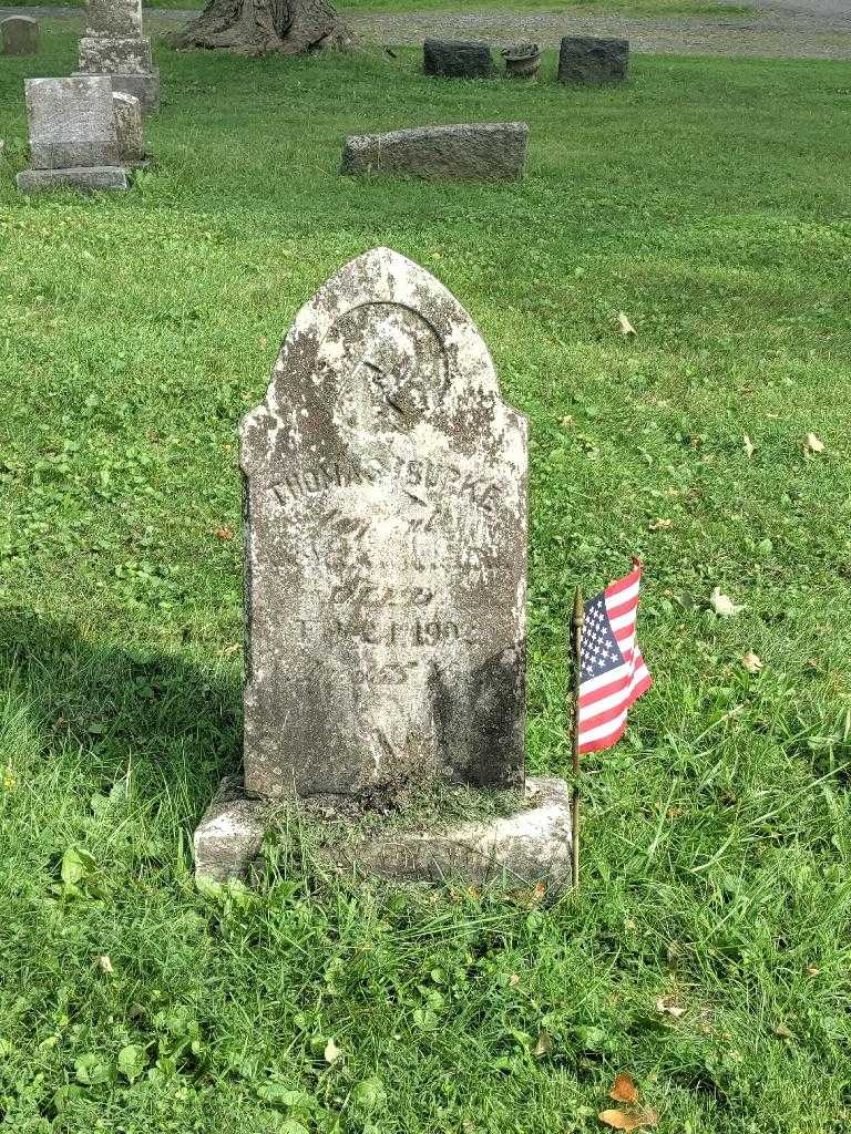 Thomas Burke Senior's grave. Photo 3