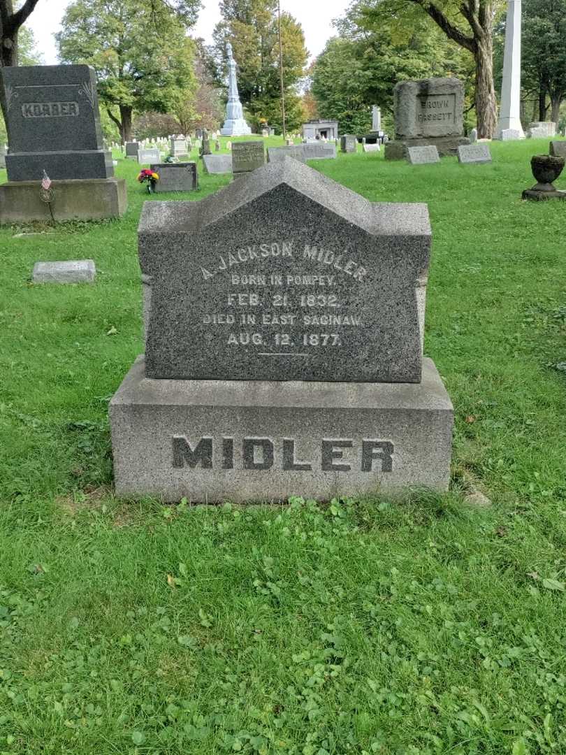 Andrew Jackson Midler's grave. Photo 2