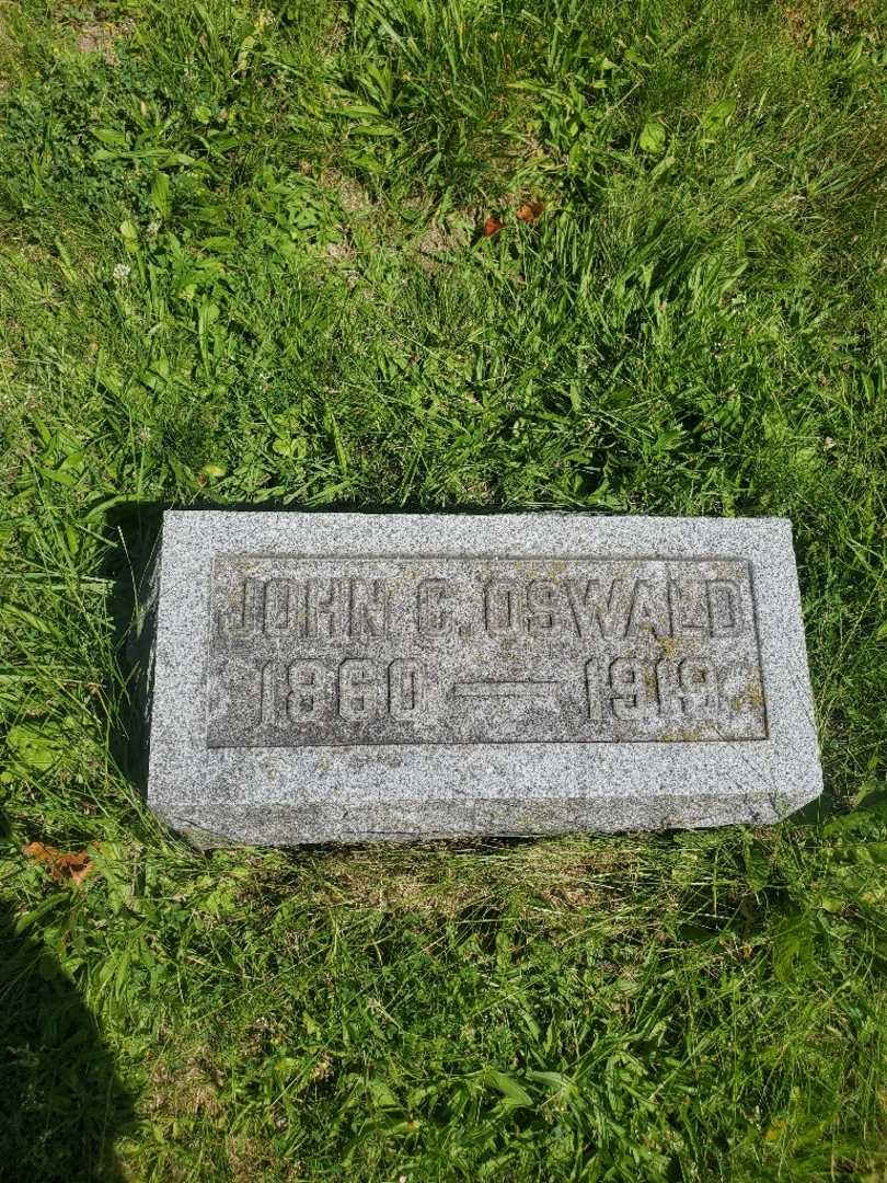 John C. Oswald's grave. Photo 3
