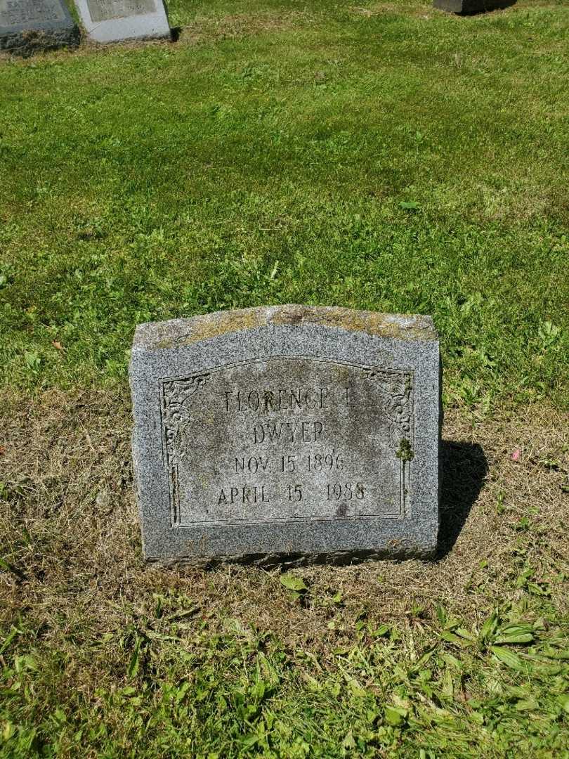 Florence I. Dwyer's grave. Photo 2