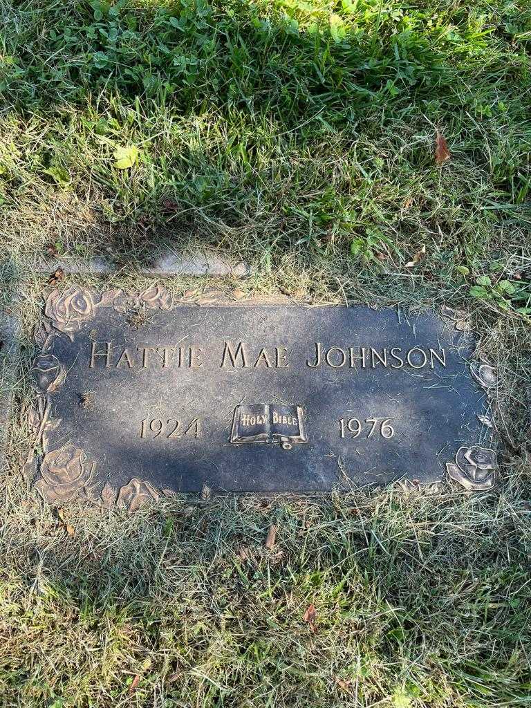 Hattie Mae Johnson's grave. Photo 1