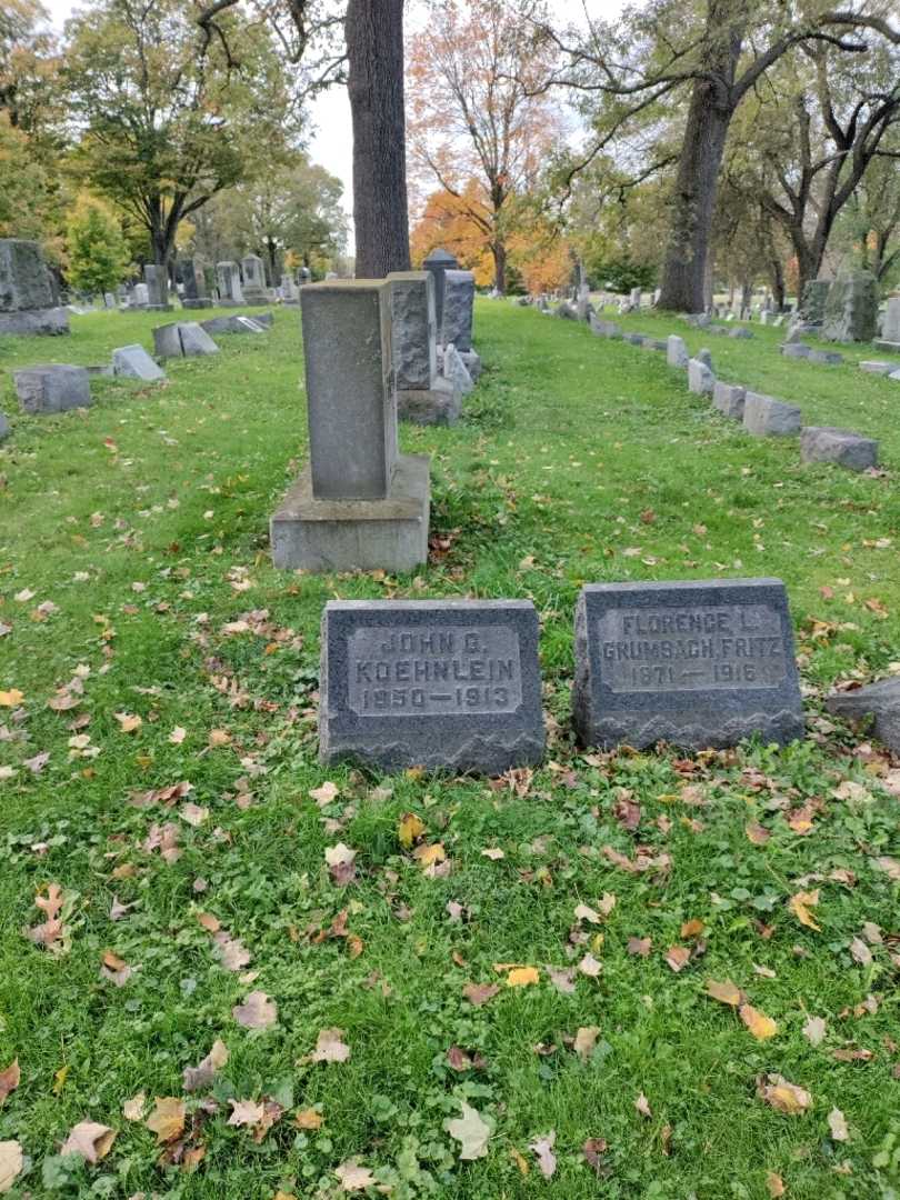 John G. Koehnlein's grave. Photo 1