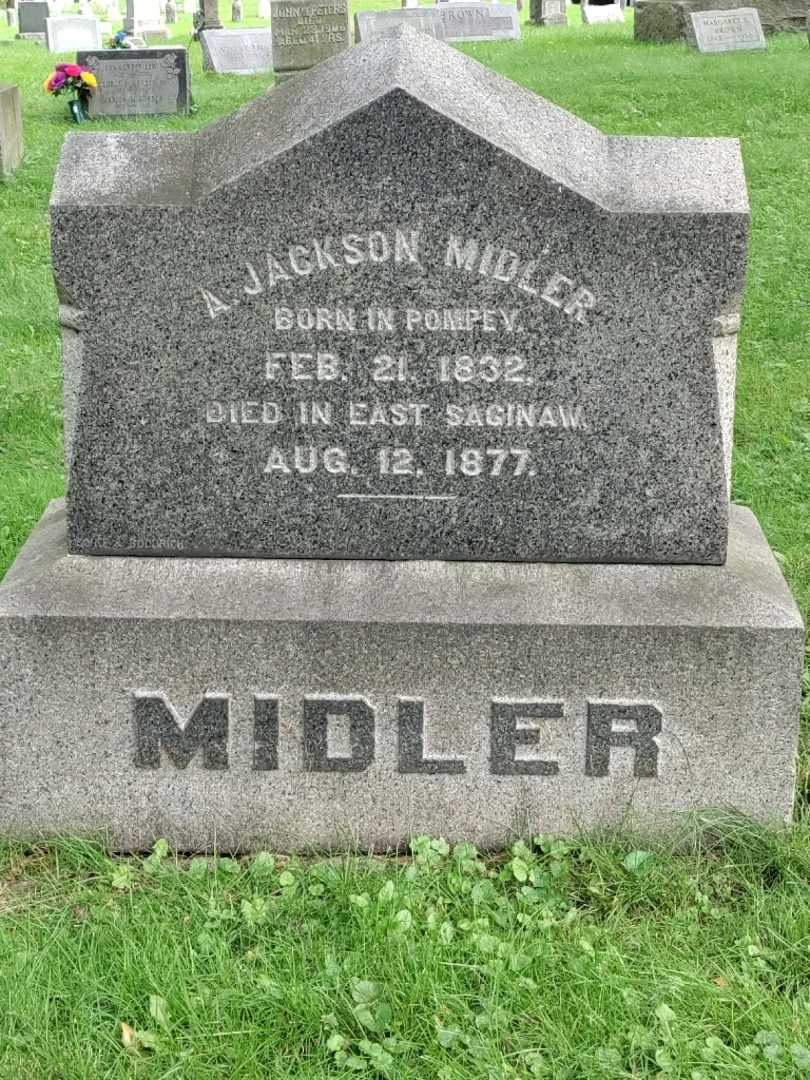 Andrew Jackson Midler's grave. Photo 3