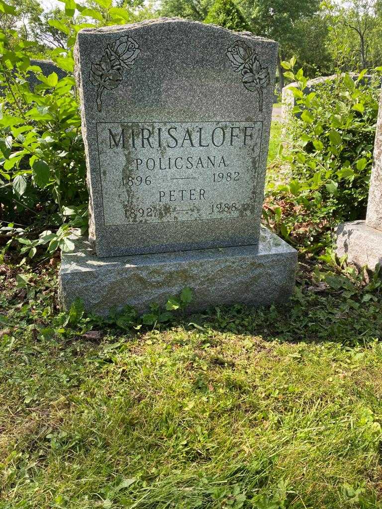 Peter Mirisaloff's grave. Photo 2