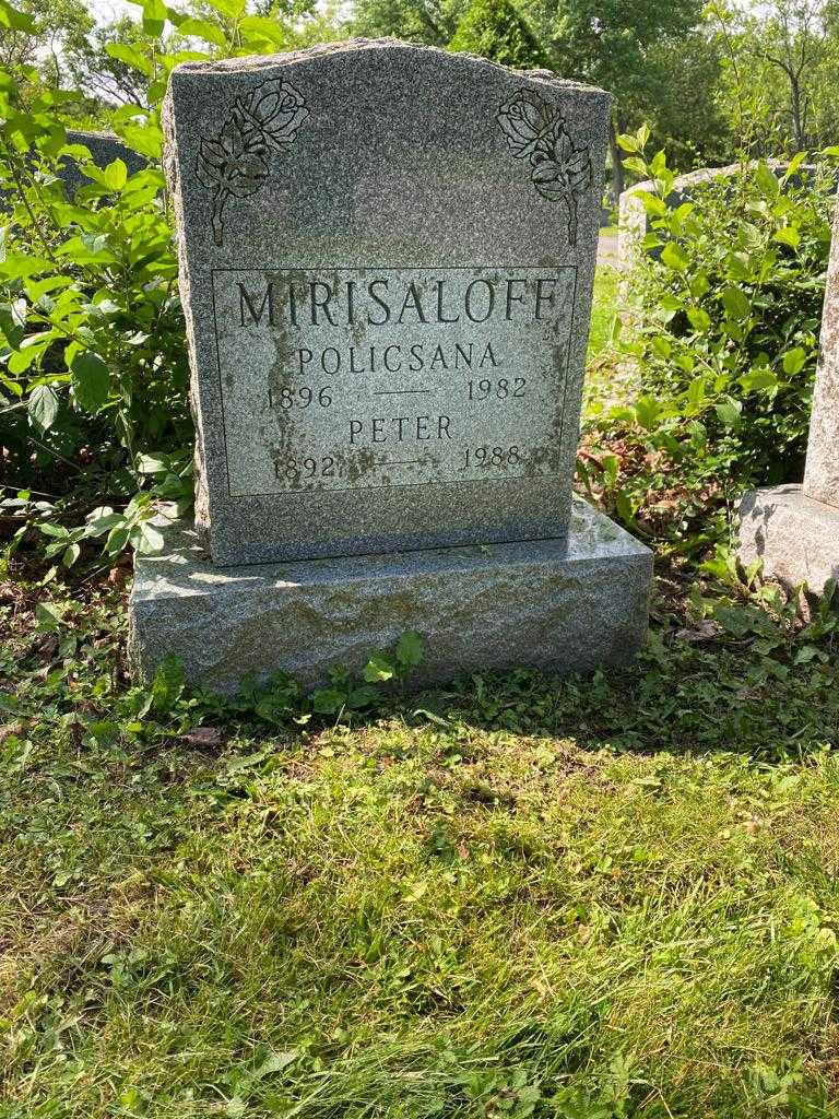 Policsana Mirisaloff's grave. Photo 2