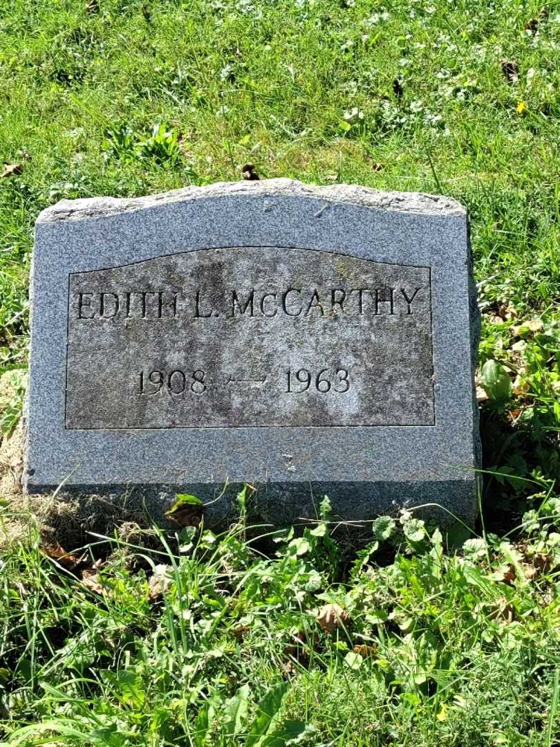Edith Lenhardt McCarthy's grave. Photo 3