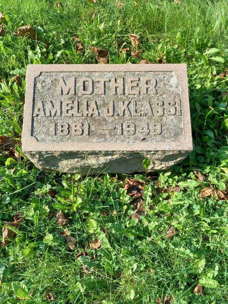 Amelia J. Klassi's grave. Photo 3