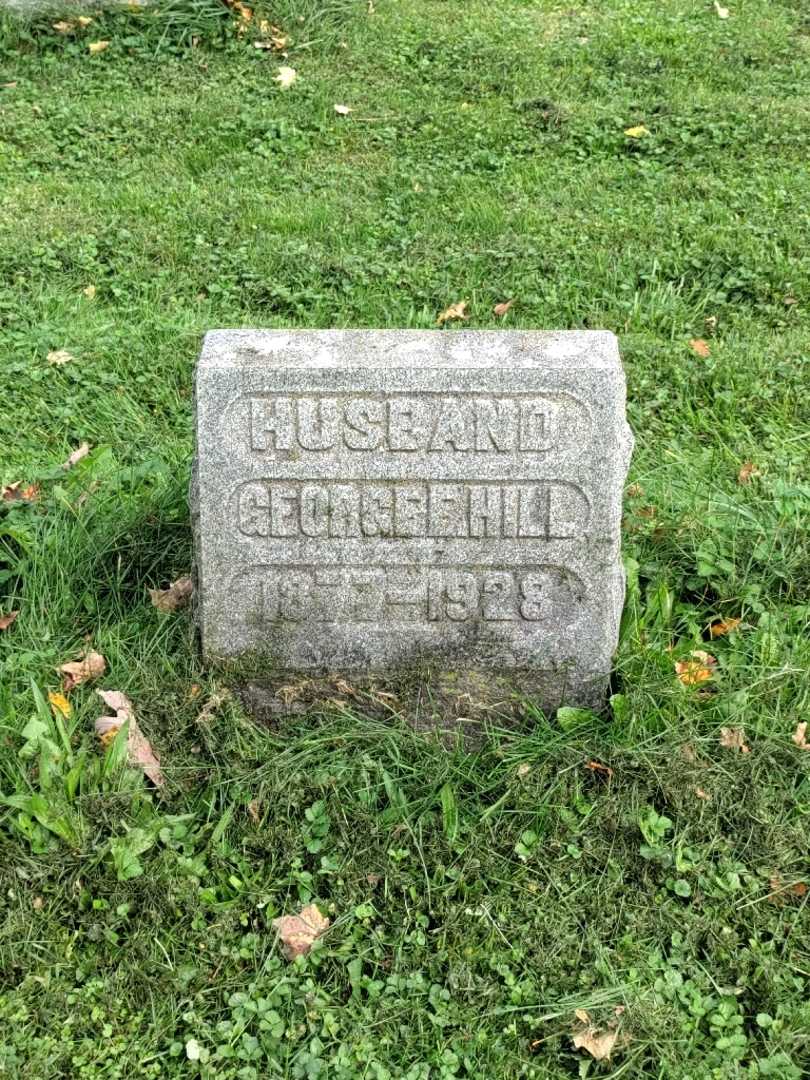 George E. Hill's grave. Photo 2