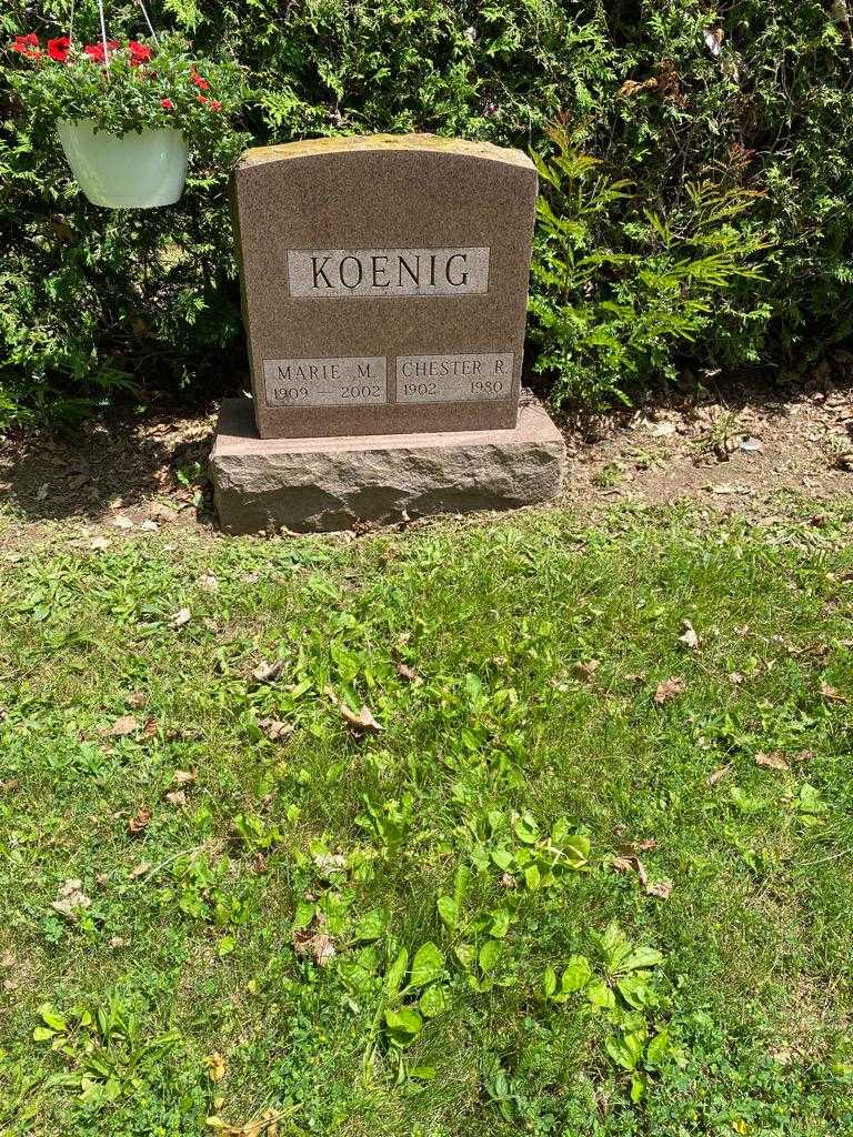 Marie M. Koenig's grave. Photo 2