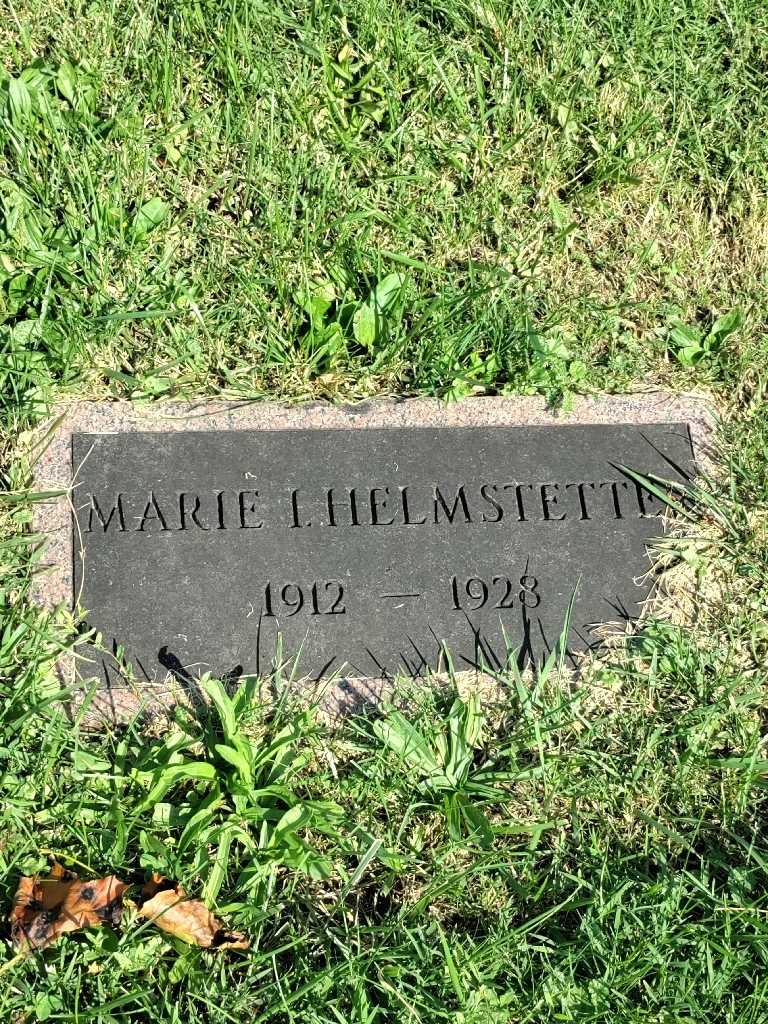 Marie Inez Helmstetter's grave. Photo 3