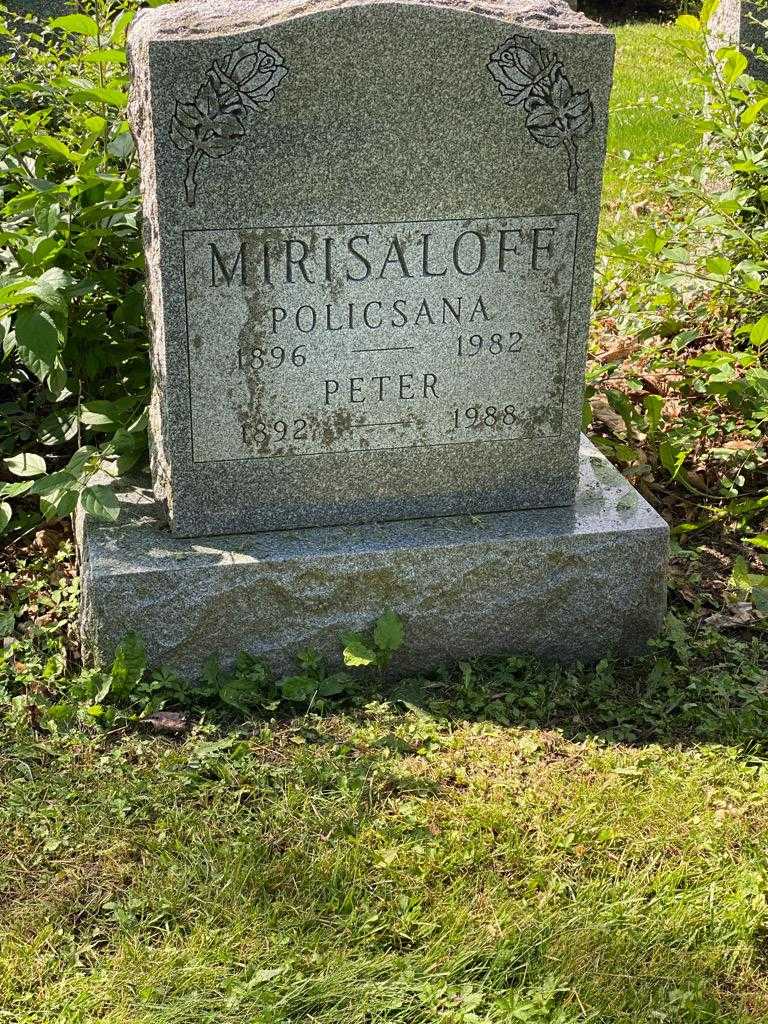 Policsana Mirisaloff's grave. Photo 3