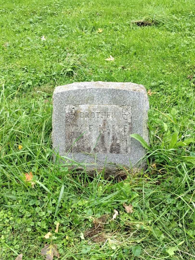William F. "Wm" Karle's grave. Photo 2