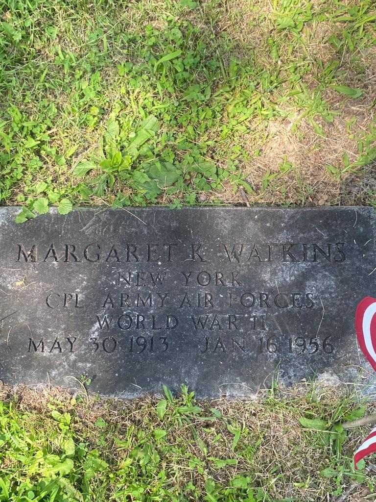 Margaret K. Watkins's grave. Photo 3