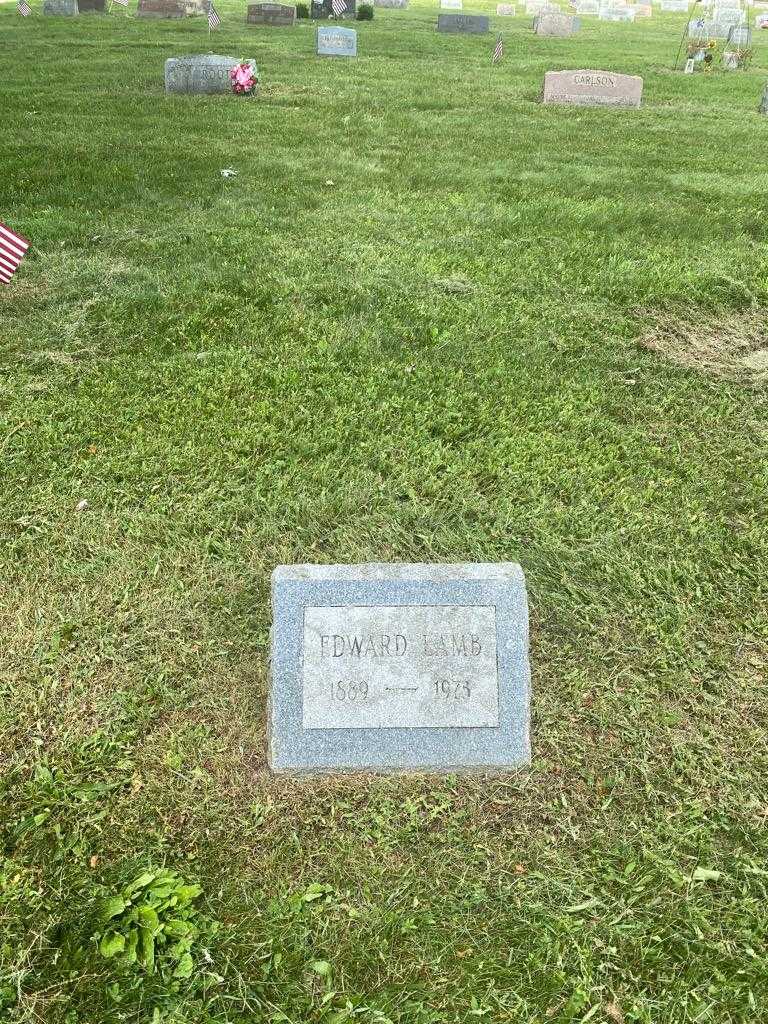 Edward Lamb's grave. Photo 2