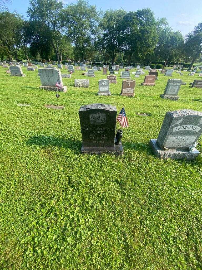 Earle H. "Butch" Merritt Junior's grave. Photo 1
