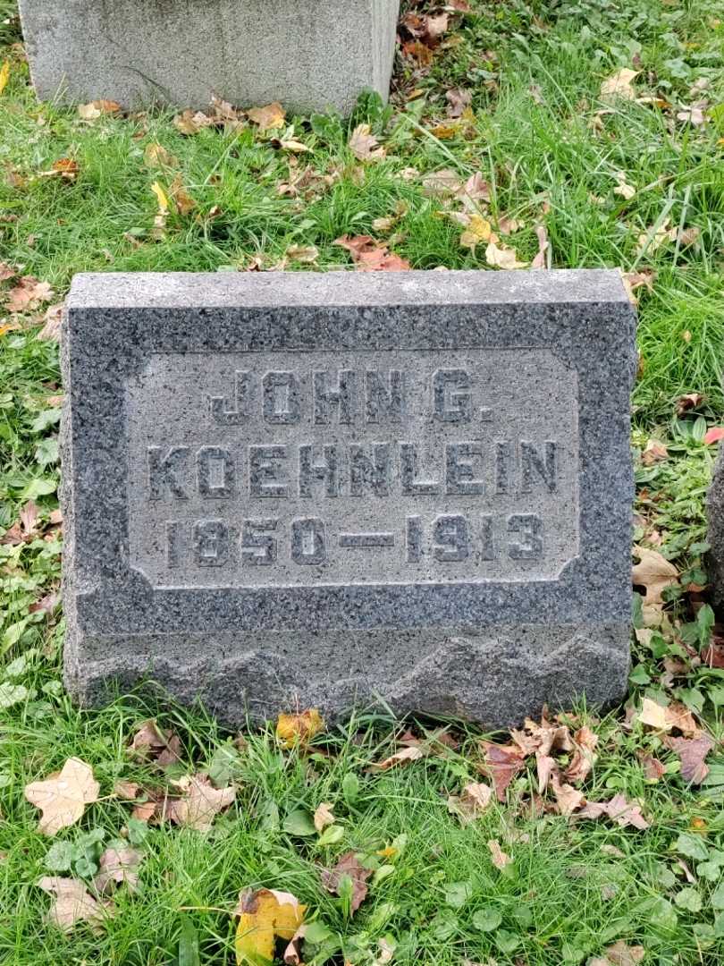 John G. Koehnlein's grave. Photo 3