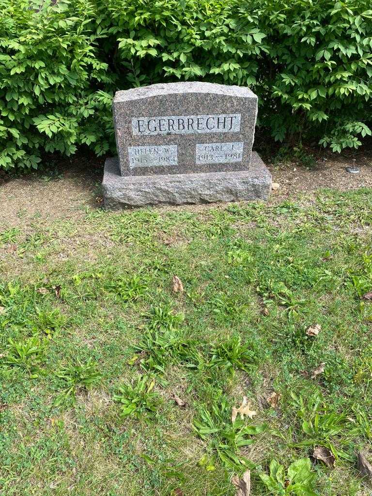 Carl J. Egerbrecht's grave. Photo 2