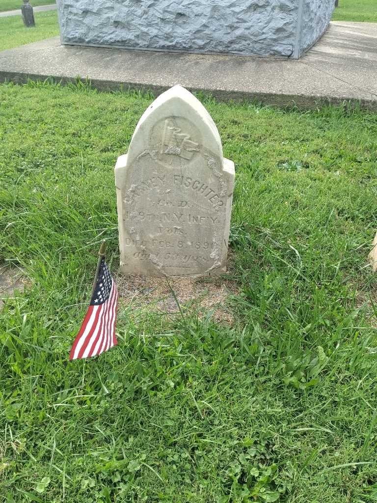 Barney Fischter's grave. Photo 2