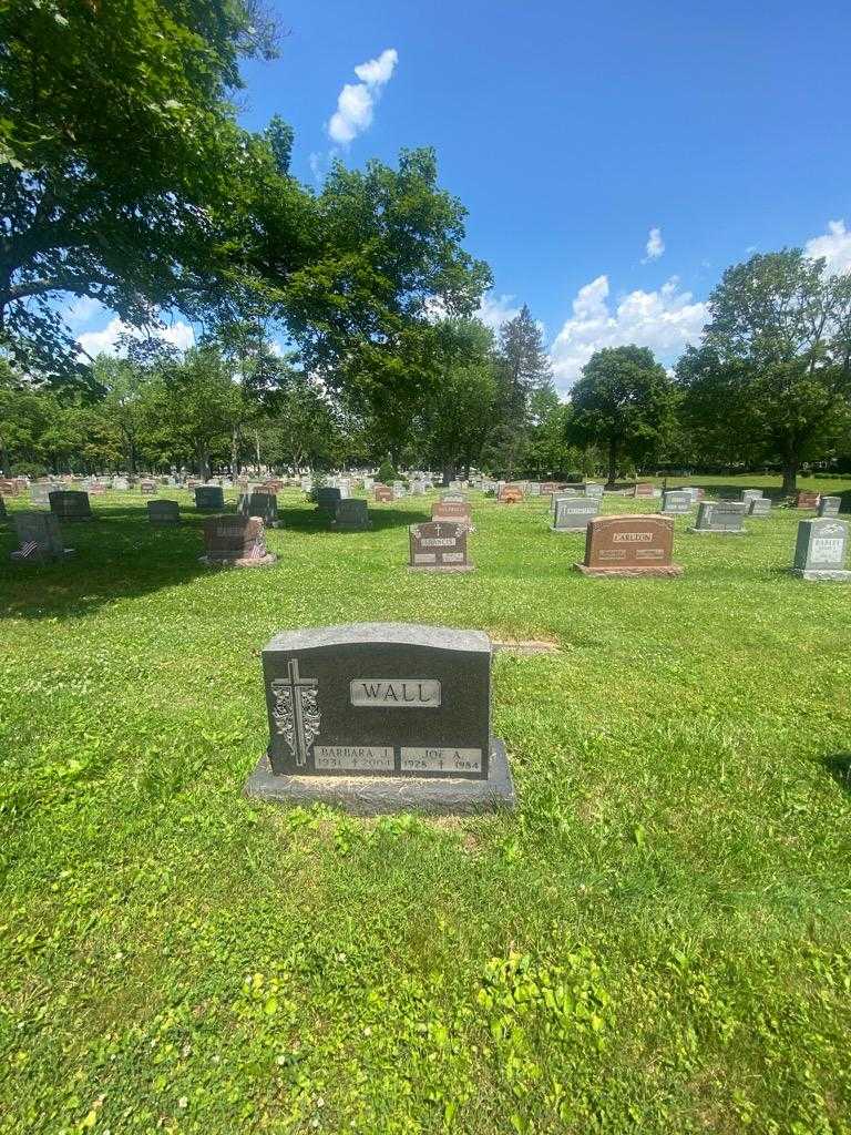 Joe A. Wall's grave. Photo 1