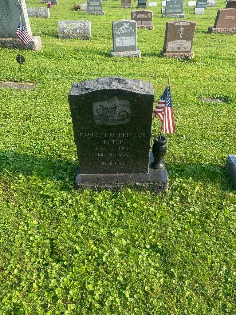 Earle H. "Butch" Merritt Junior's grave. Photo 2