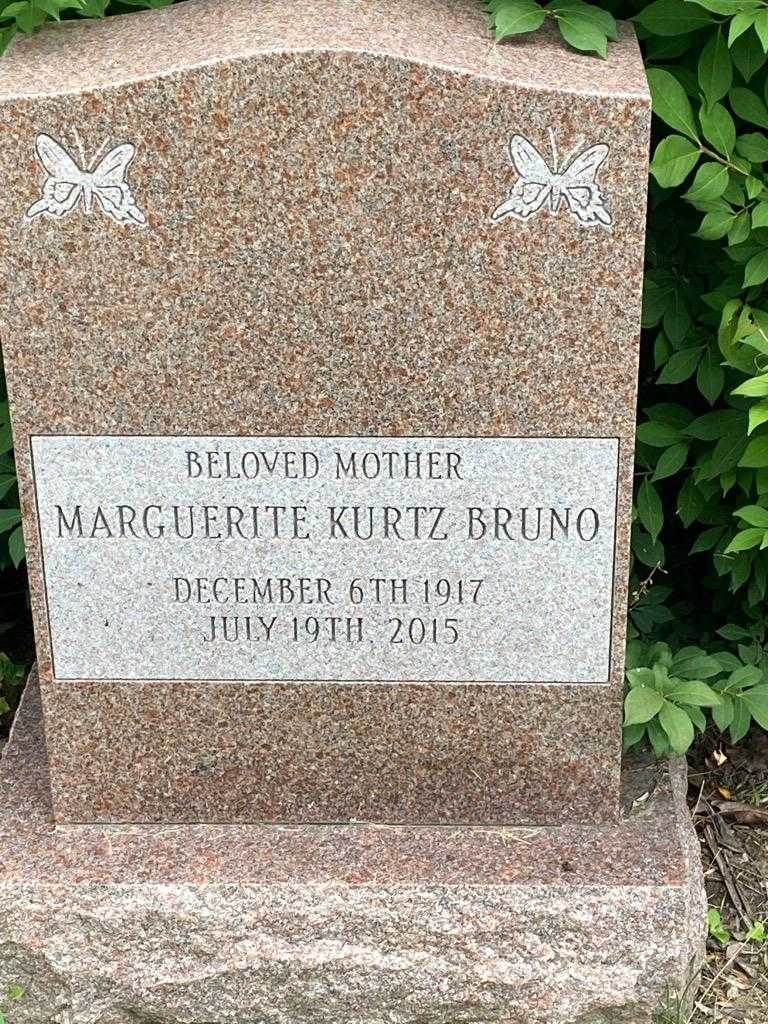 Marguerite Kurtz Bruno's grave. Photo 3