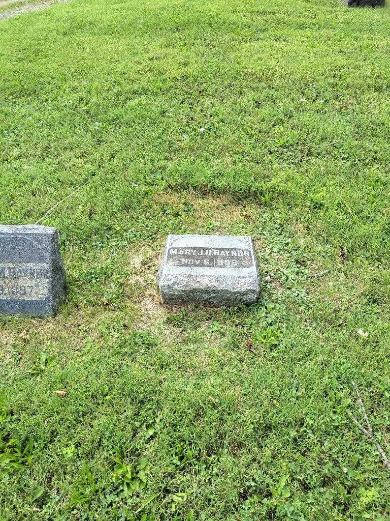 Mary J H Raynor's grave. Photo 1
