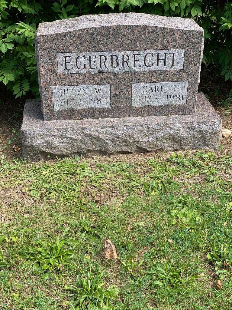 Carl J. Egerbrecht's grave. Photo 3