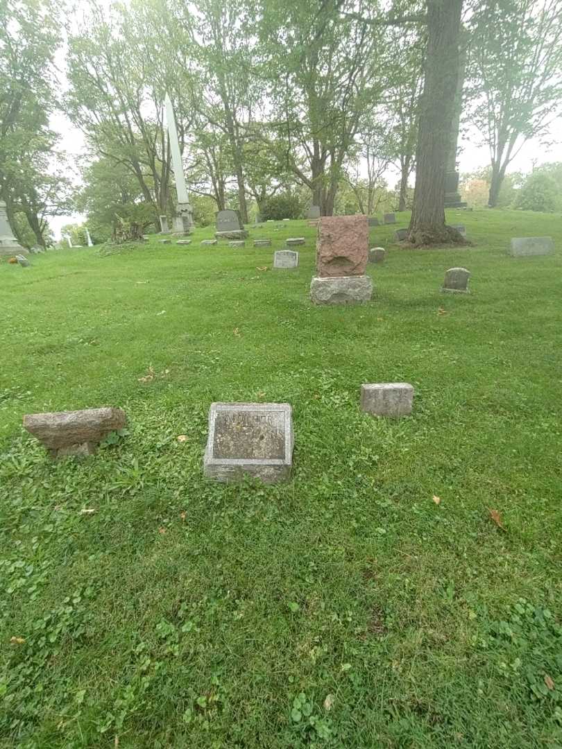 Flora E. Evans's grave. Photo 2