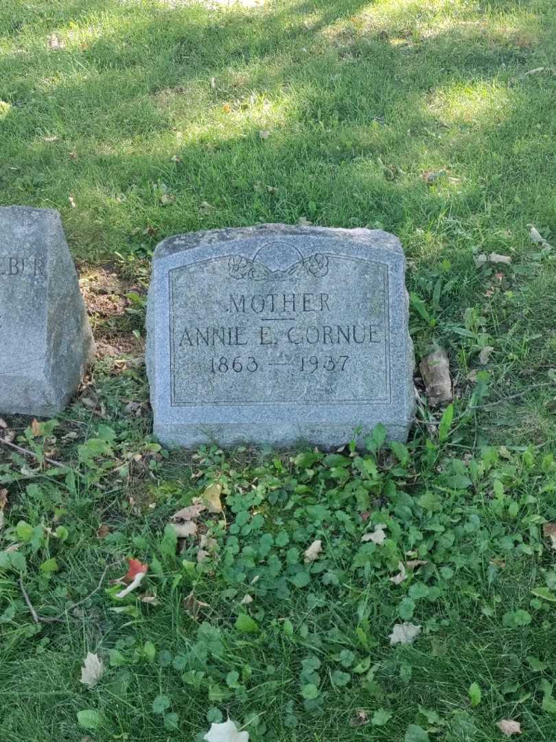 Annie E. Cornue's grave. Photo 2