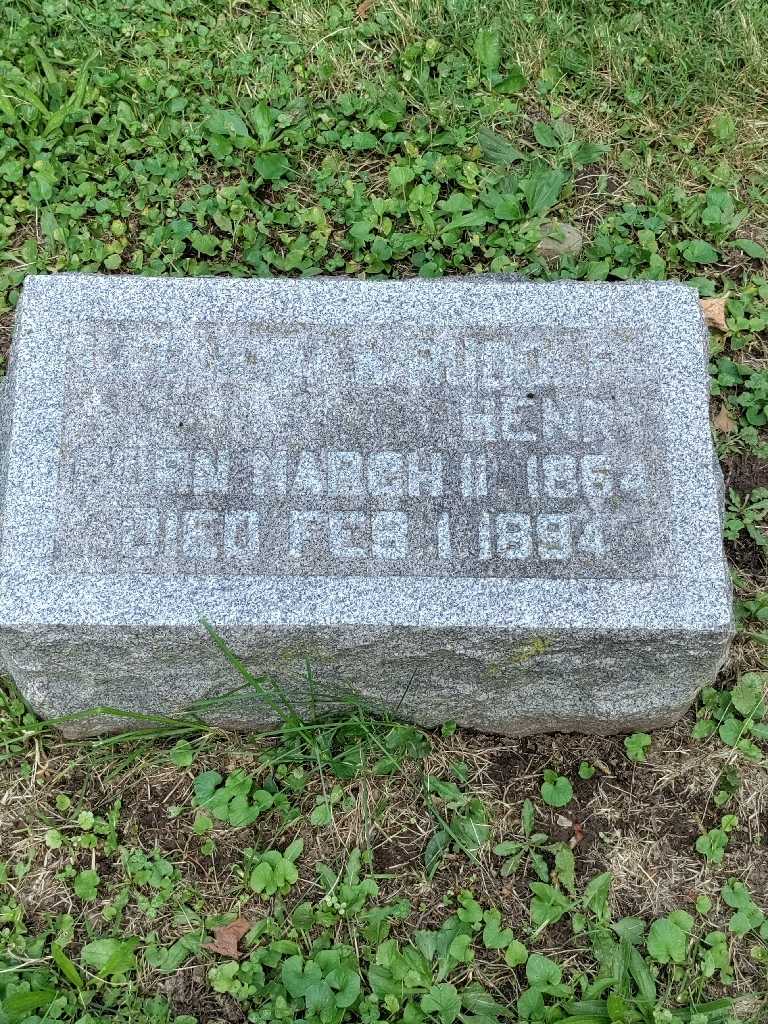 Leonora W Rudolph Henry's grave. Photo 3