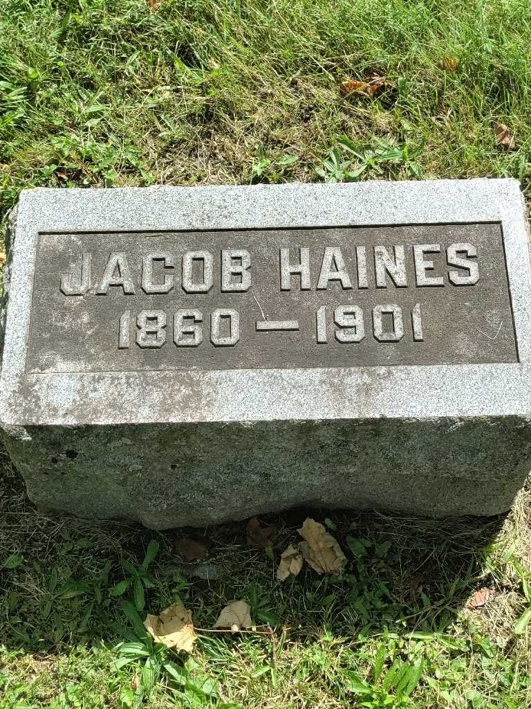 Jacob Haines's grave. Photo 3