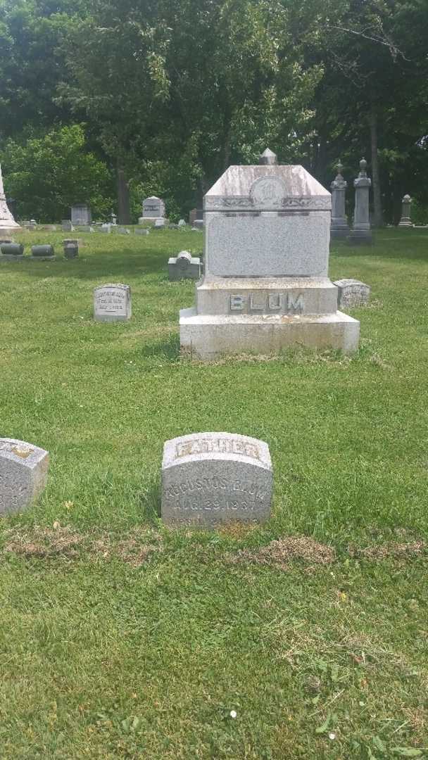 Augustus Blum's grave. Photo 1