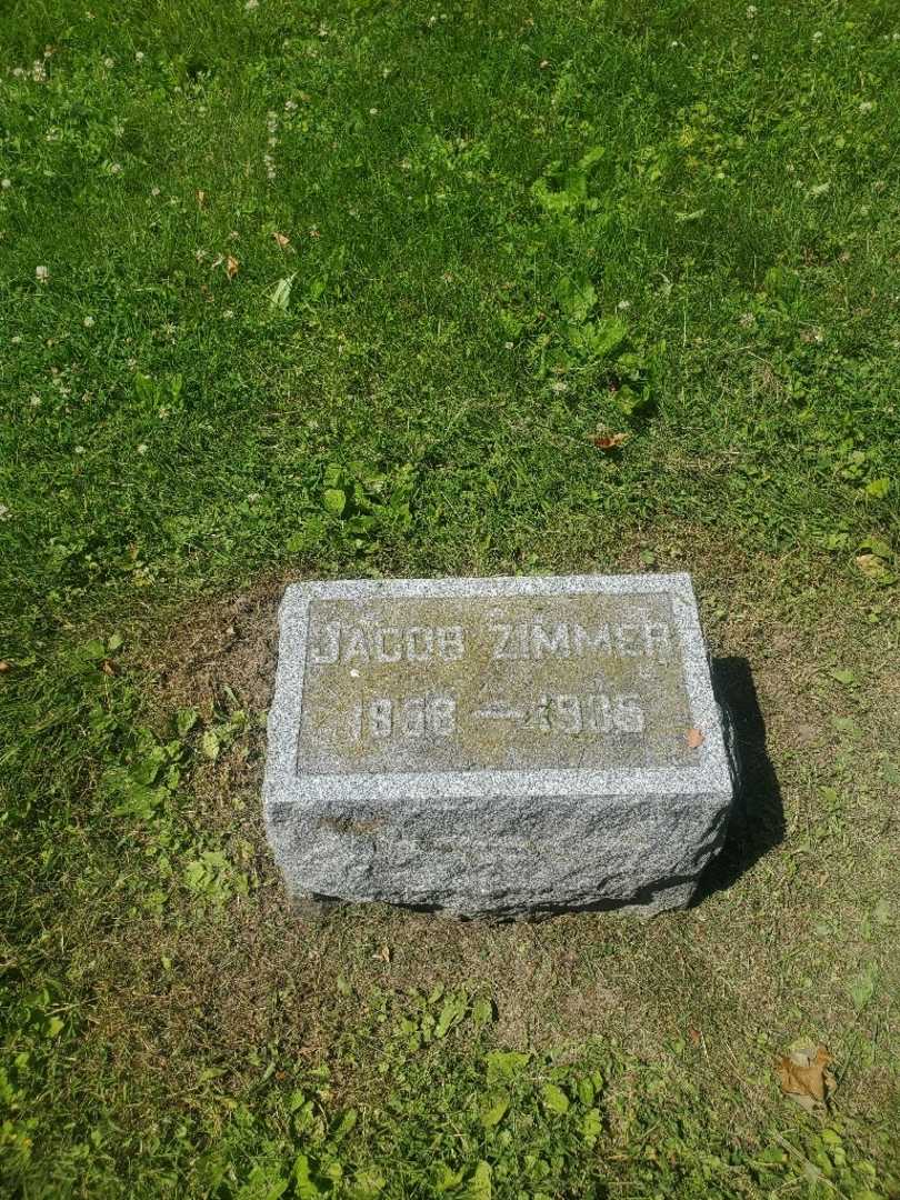 Jacob Zimmer's grave. Photo 2