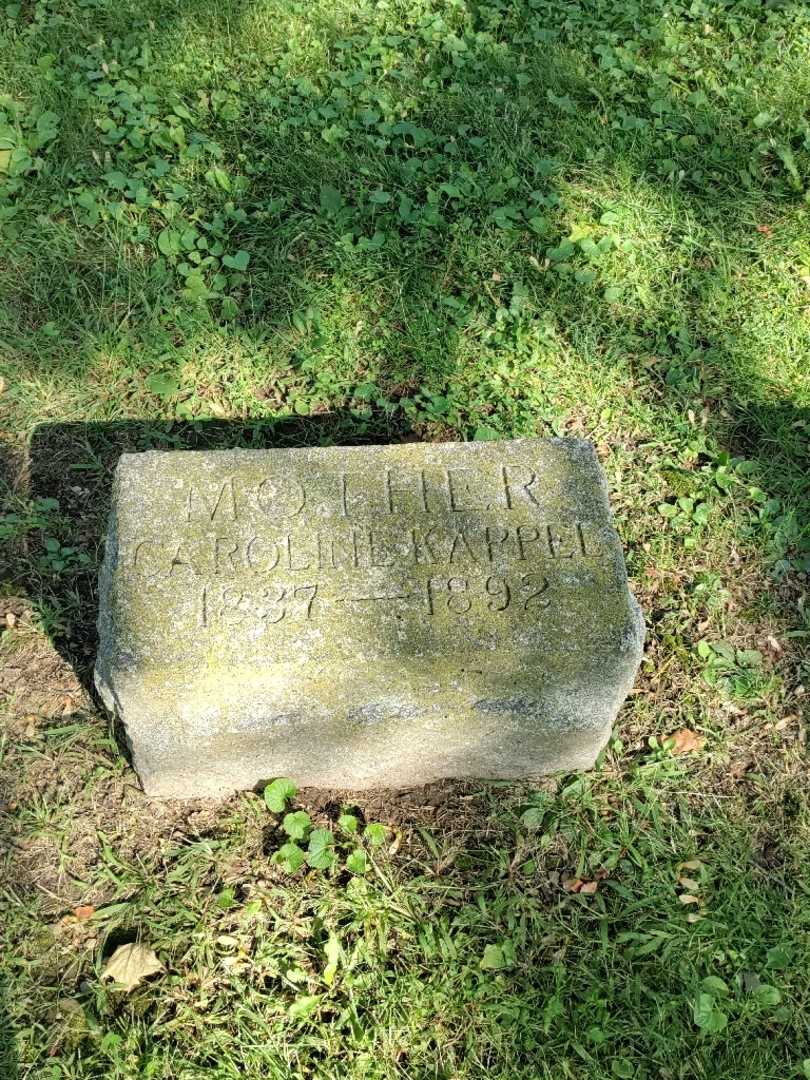 Caroline Kappel's grave. Photo 3
