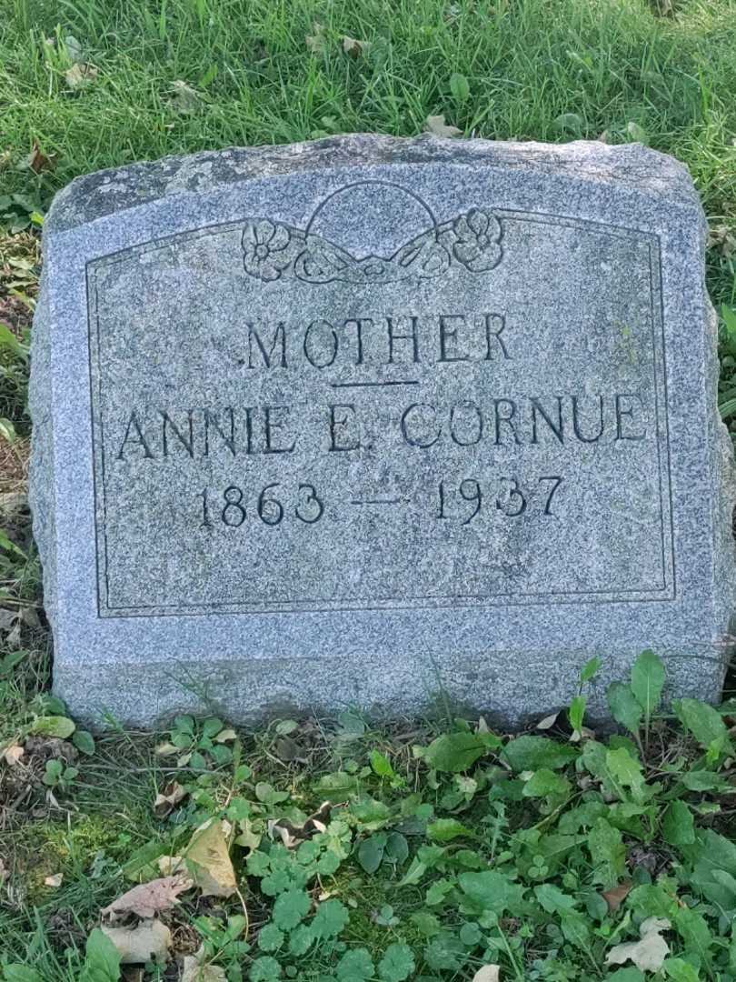 Annie E. Cornue's grave. Photo 3