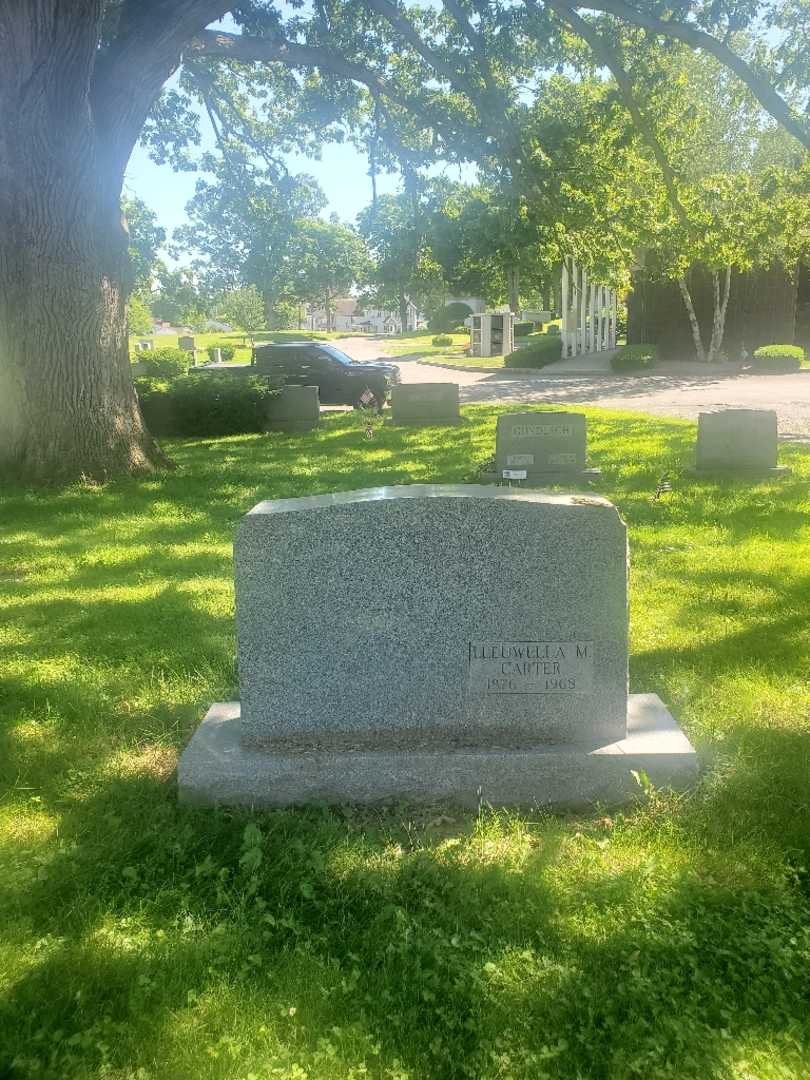 Lleuwella M. Carter's grave. Photo 2