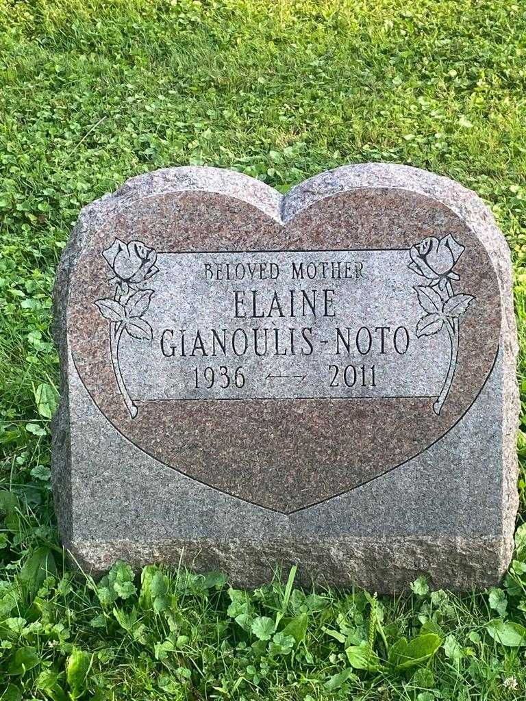 Elaine Gianoulis-Noto's grave. Photo 3