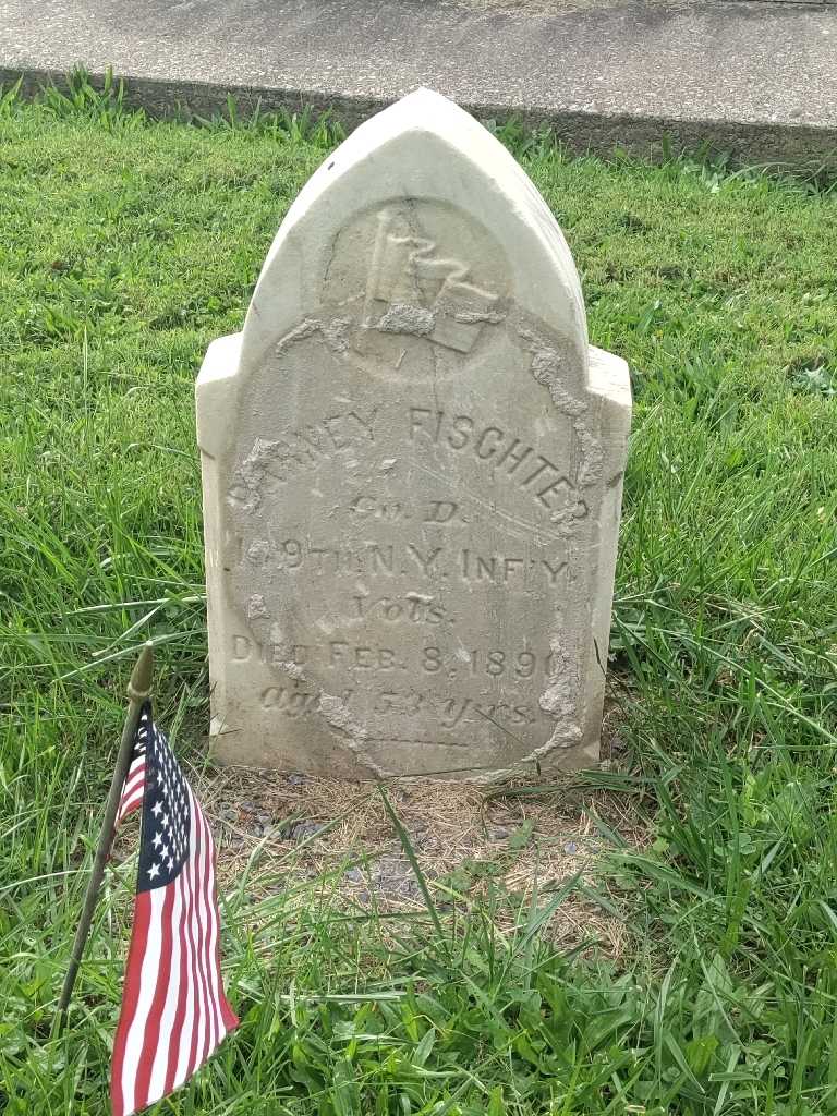 Barney Fischter's grave. Photo 3