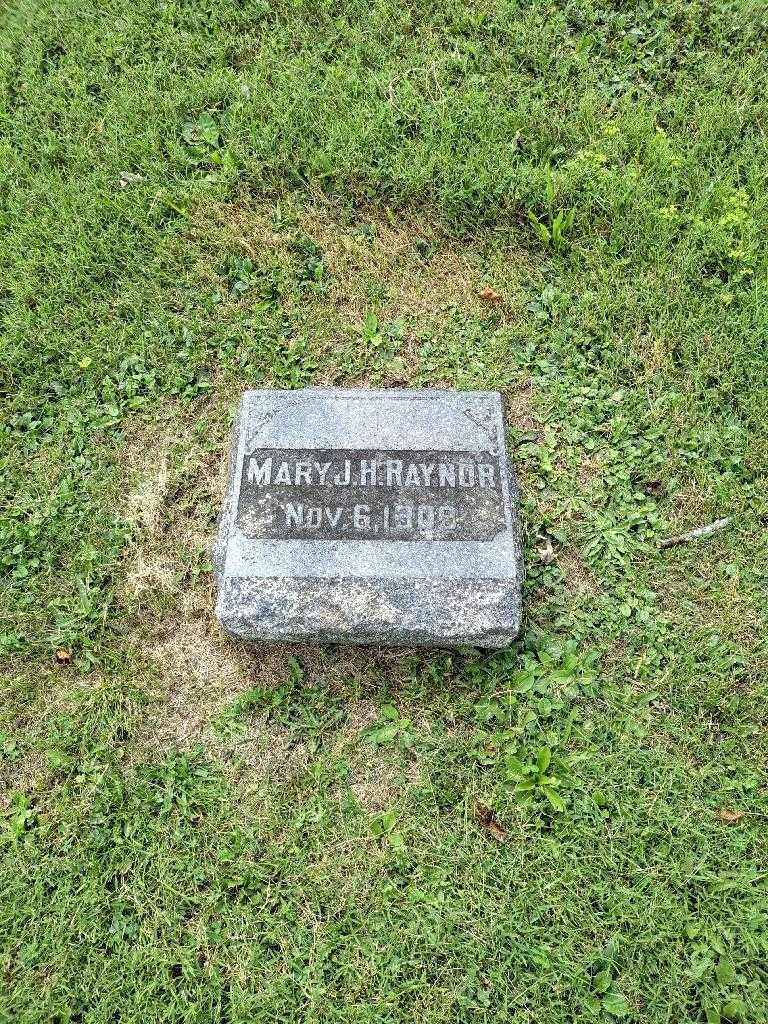 Mary J H Raynor's grave. Photo 2