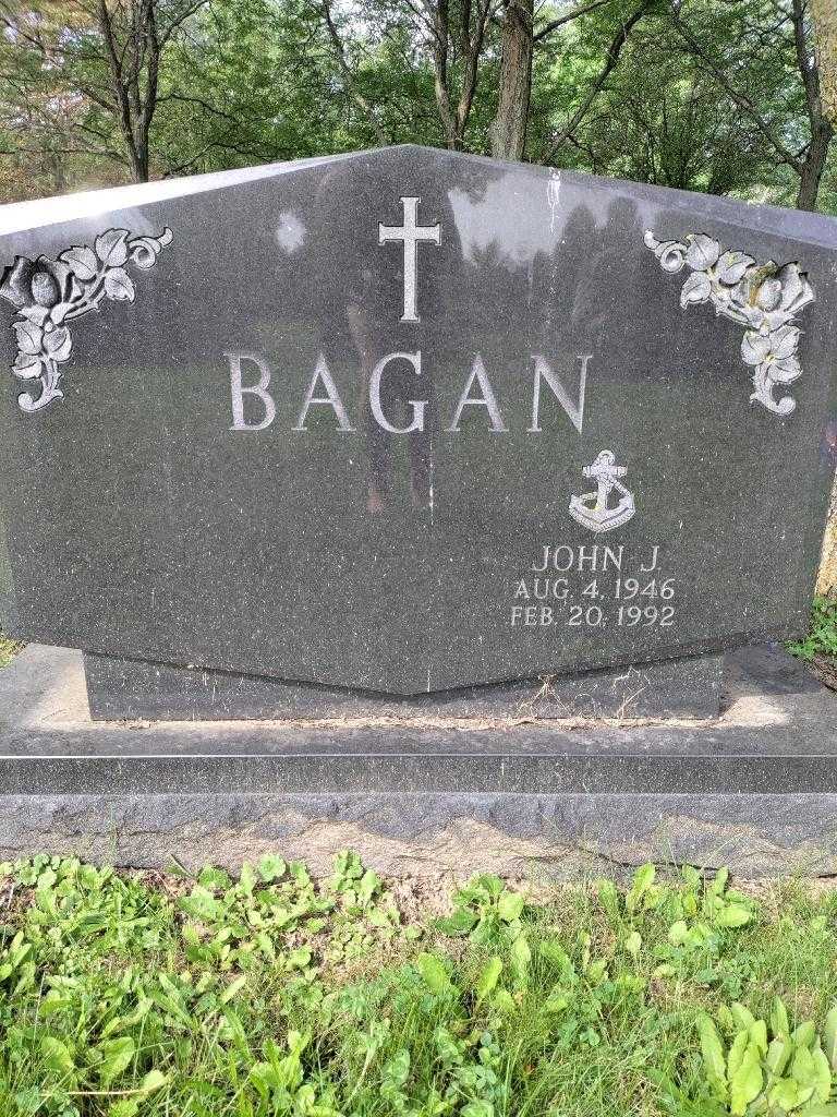 John J. Bagan's grave. Photo 3