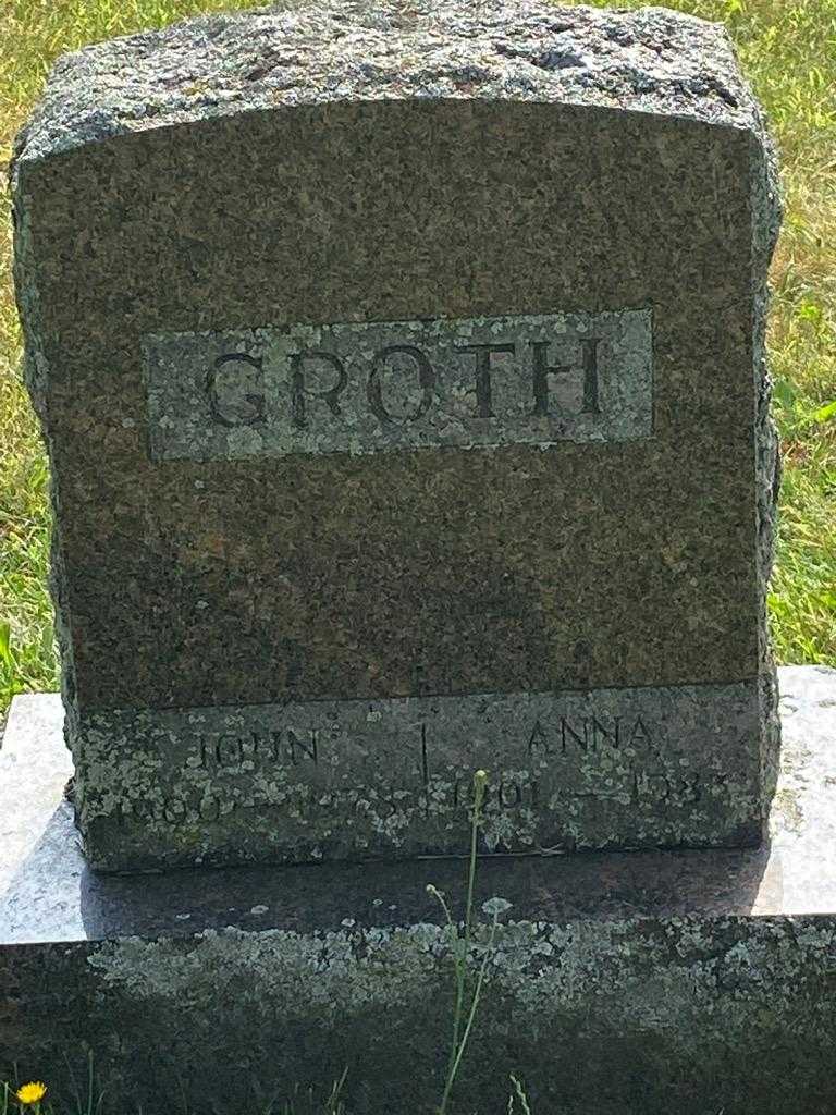 Anna Groth's grave. Photo 3