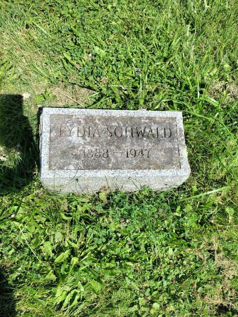 Lydia Schwald's grave. Photo 2